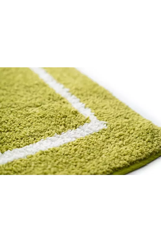 Sdim Βαμβακερό/Microfiber Αντιολισθητικό Πατάκι Μπάνιου Space 006 Lime Green 45x85εκ.