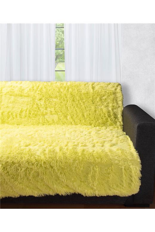 Διακοσμητικό μαλλιαρό ριχτάρι 5336 (145cm x 195cm) Lime