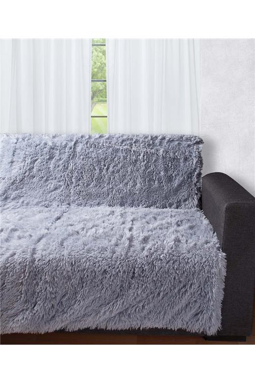Διακοσμητικό μαλλιαρό ριχτάρι 5336 (145cm x 195cm) γκρί