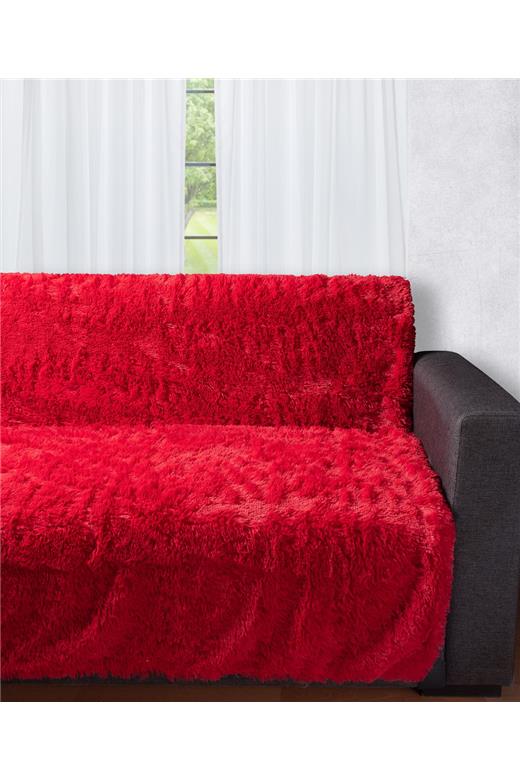 Διακοσμητικό μαλλιαρό ριχτάρι 5336 (145cm x 195cm) κόκκινο