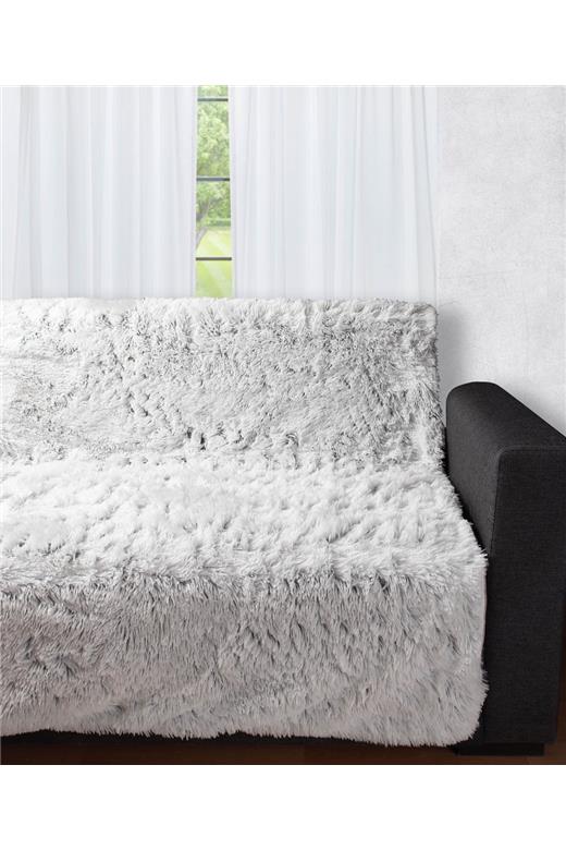 Διακοσμητικό μαλλιαρό ριχτάρι 5336 (145cm x 195cm) δίχρωμο/γκρί βάση