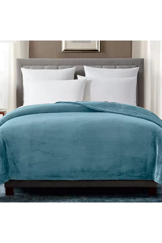 Next κουβέρτα velour super soft 160x220 7001 Πετρόλ