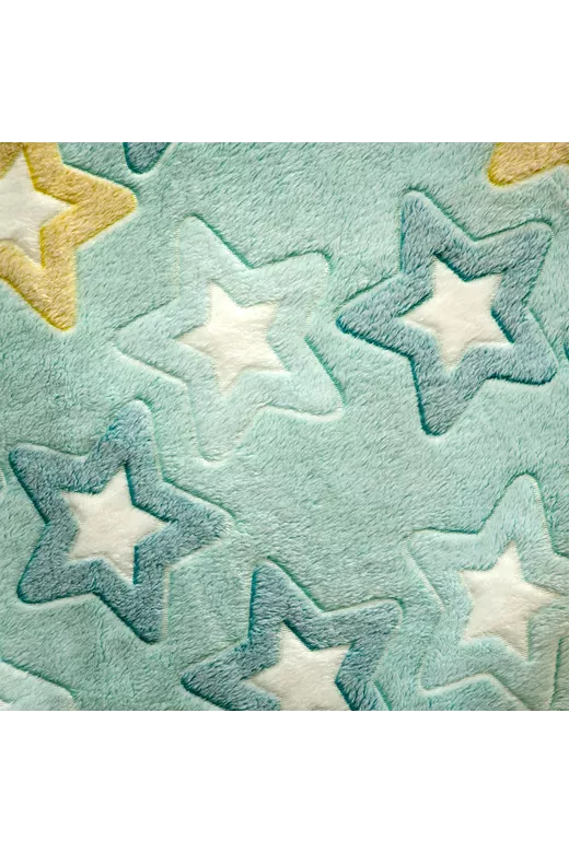 LINO ΚΟΥΒΕΡΤΑ FLEECE ΦΩΣΦΟΡΙΖΕ STER MINT 160X220