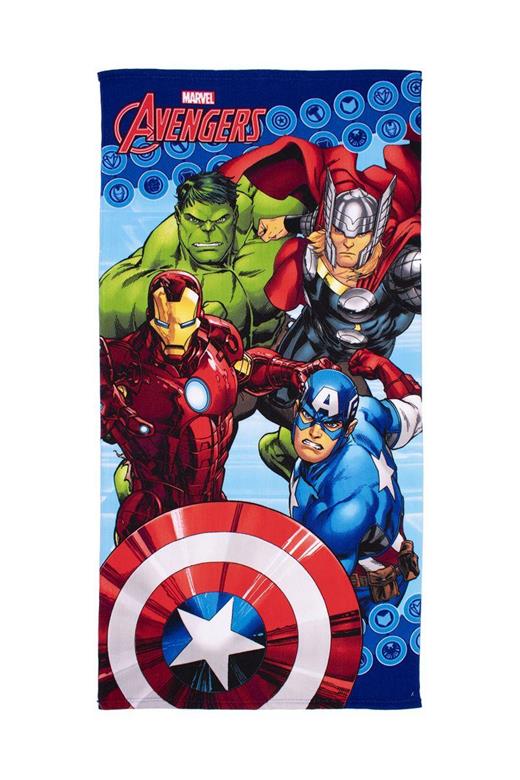 Πετσέτα Θαλάσσης Quick Dry Marvel Avengers 17 70X140 Blue 100% Microfiber