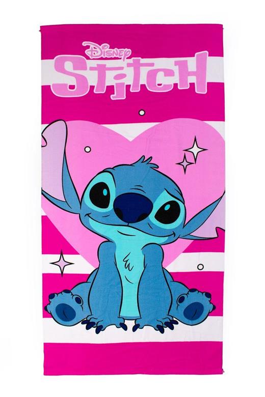 Πετσέτα Θαλάσσης Quick Dry Disney Home Lilo & Stitch 87 70X140 Fuchsia 100% Microfiber