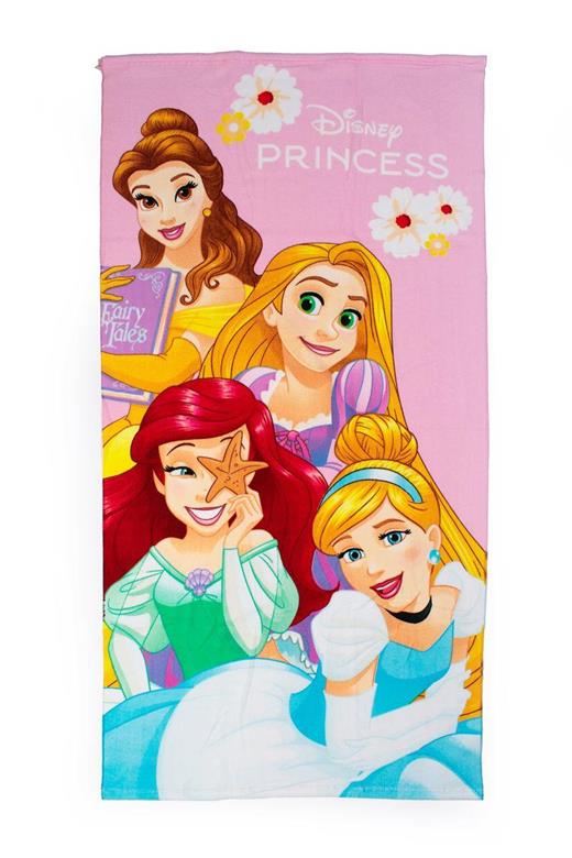 Πετσέτα Θαλάσσης Quick Dry Disney Home Princess 29 70X140 Coral 100% Microfiber