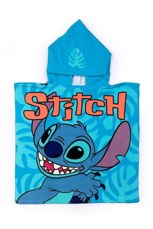 Πόντσο Θαλάσσης Quick Dry Disney Home Lilo & Stitch 92 50X100 Sky Blue 100% Microfiber