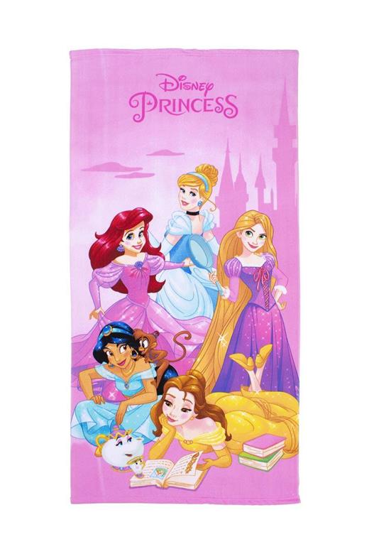 Πετσέτα Θαλάσσης Quick Dry Disney Home Princess 73 70X140 Pink 100% Microfiber