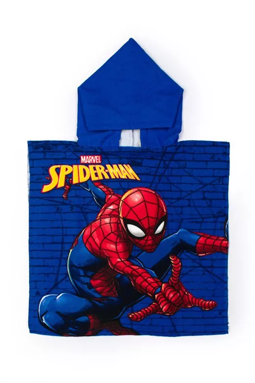 Πόντσο Θαλάσσης Quick Dry Marvel Spider-Man 04 50X100 Blue 100% Microfiber