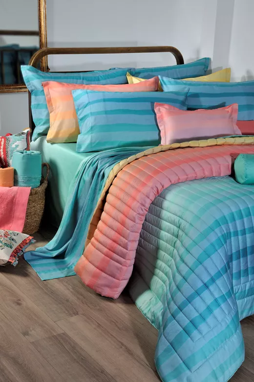 Σετ σεντόνια βαμβακοσατέν 220ΤC S862 Burano Aqua