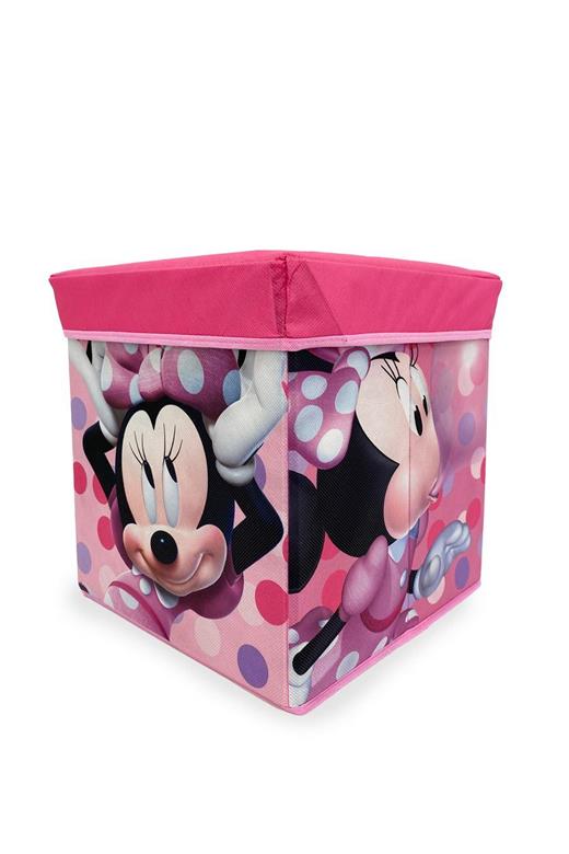 Κουτί-Σκαμπό Disney Home Minnie 07 30X30X30 Pink 100% Polyester