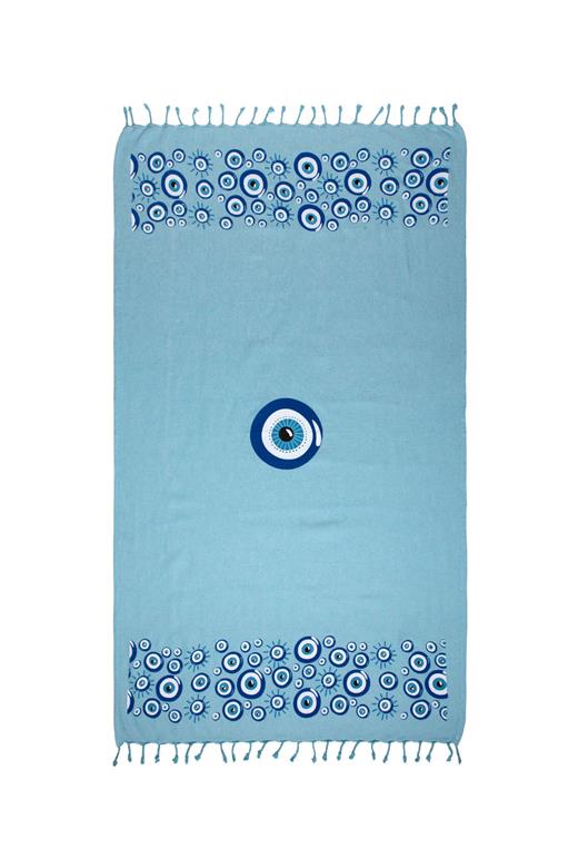 Pestemal nkp544 (90cm x 180cm) σιέλ