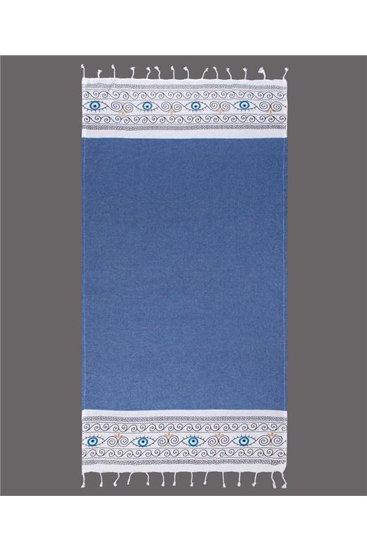 Pestemal nkp554 (90cm x 180cm) μπλέ ροαγιάλ