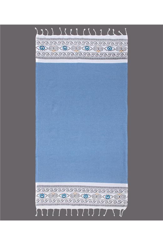 Pestemal nkp554 (90cm x 180cm) σιέλ