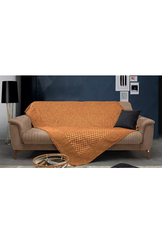 Ριχτάρι Πολυθρόνας (180X180) Mcdecor 174 Χρυσό - MCDECOR