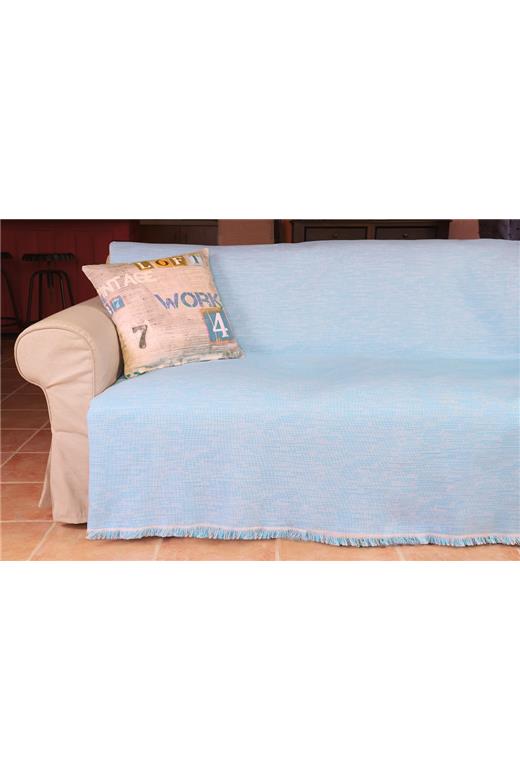 Ριχτάρι Πολυθρόνας (170X180) Mcdecor Simple Μπλέ - MCDECOR