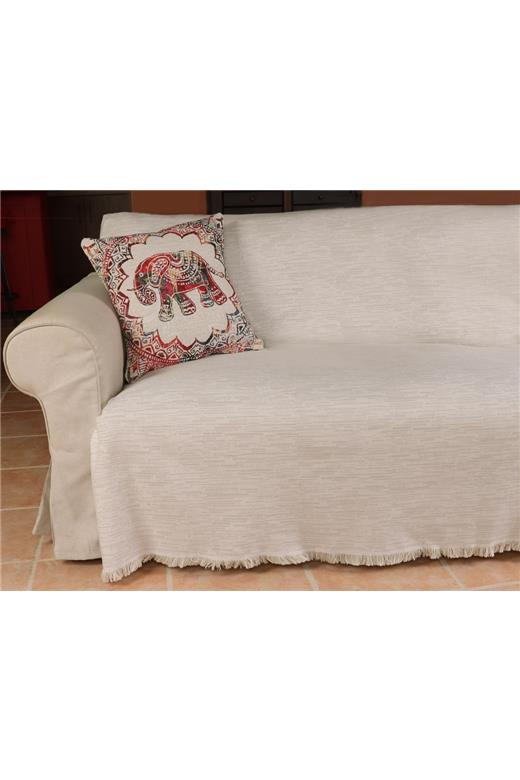 Ριχτάρι Πολυθρόνας (170X180) Mcdecor Simple Εκρού - MCDECOR