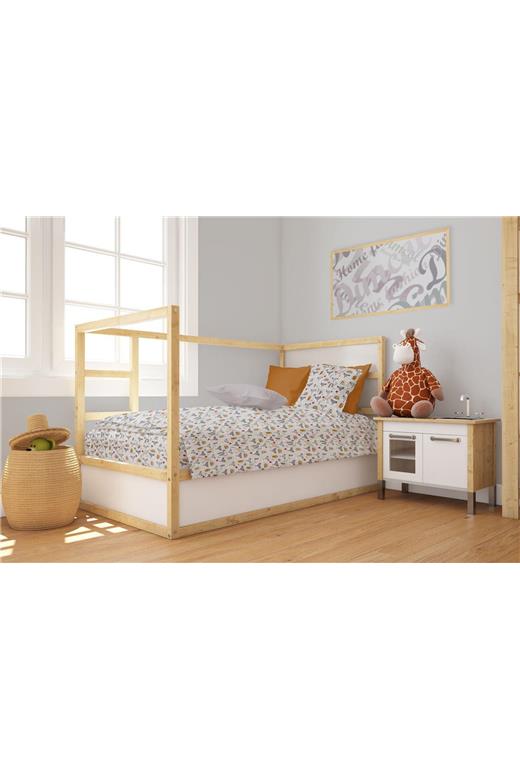 Πάπλωμα Εμπριμέ bebe Fox 527 120X160 Grey 100% Cotton