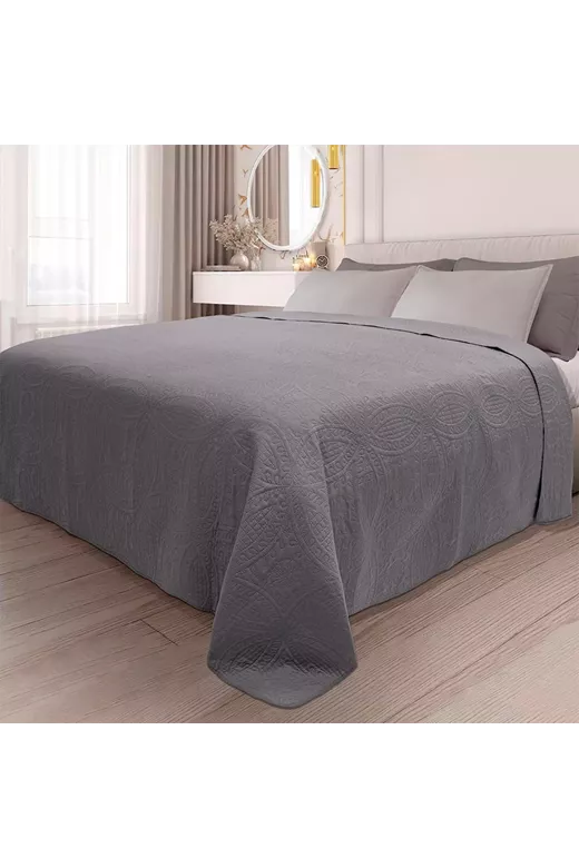 LINO ΚΟΥΒΕΡΛΙ LIGERO GREY 220X240