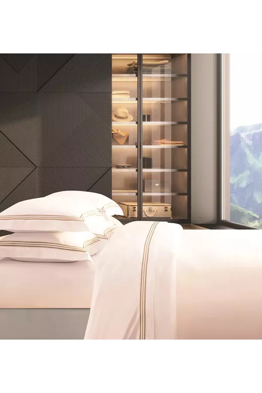 ASPEN2 SILVER EMBROIDERY ΣΕΤ ΣΕΝΤΟΝΙΑ Υ/Δ 240Χ270CM 2*50X70CM 100% COT/SATIN 400TC
