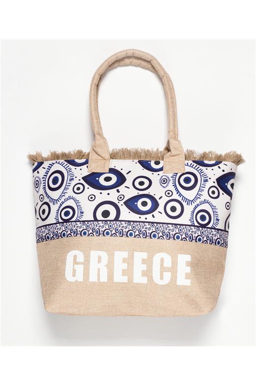 Τσάντα με χερούλι (49cm x 15cm x 34cm) μάτι 2 GREECE