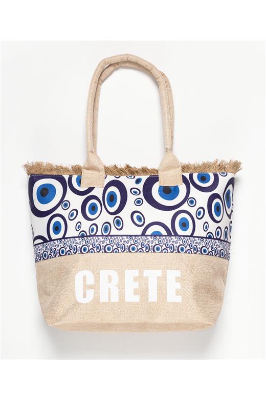 Τσάντα με χερούλι (49cm x 15cm x 34cm) μάτι 1 CRETE