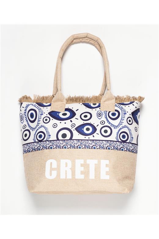 Τσάντα με χερούλι (49cm x 15cm x 34cm) μάτι 2 CRETE
