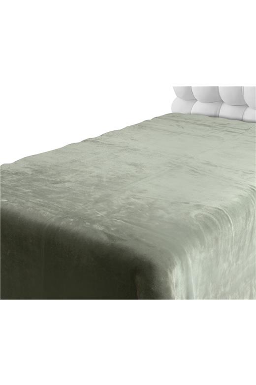 Βελουτέ κουβέρτες (160cm x 220cm) πράσινο