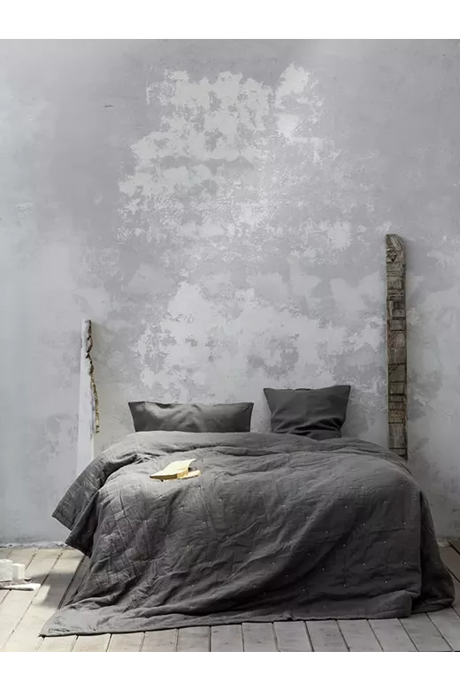 Κουβερλί Linen - Dark Gray