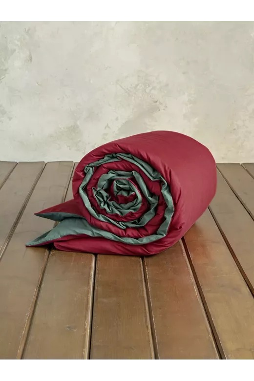 Παπλωματοθήκη Colors - Absolute Red / Pine Green