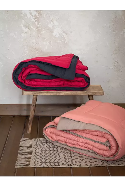 Πάπλωμα Abalone - Ruby Red / Black