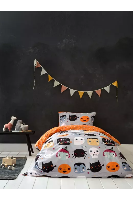 Σετ Παπλωματοθήκη Happy Halloween
