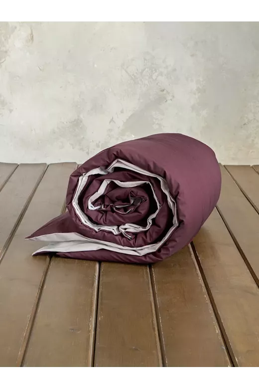 Παπλωματοθήκη Colors - Oat Beige / Deep Bordeaux
