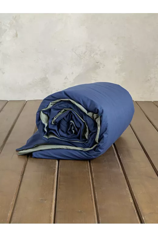 Παπλωματοθήκη Colors - Rock Green / Dark Denim