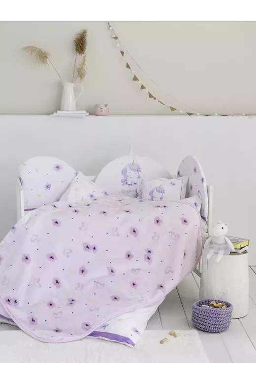Κουβέρτα Βελουτέ Magical Unicorn
