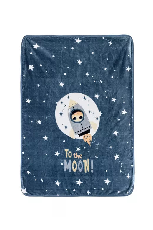 Κουβέρτα Βελουτέ To the Moon