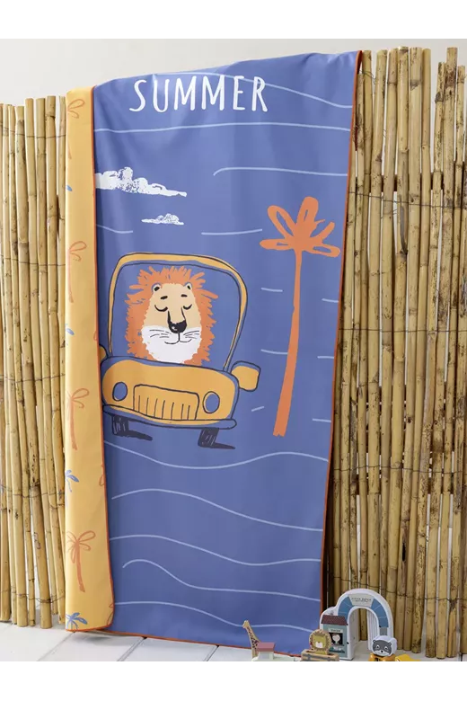 Πετσέτα Θαλάσσης δύο όψεων Lion Trip