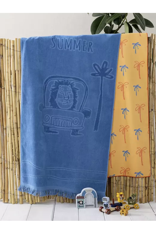 Πετσέτα Θαλάσσης Lion Trip Jacquard