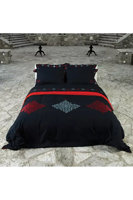 Σετ Σεντόνια Υπέρδιπλα (240X270) Mcdecor Imperia Red - MCDECOR