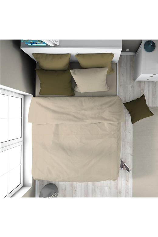 Παπλωματοθήκη Solid 502 160X240 Beige 100% Cotton