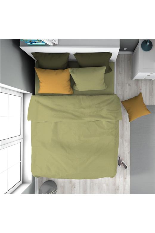Παπλωματοθήκη Solid 504 160X240 Olive 100% Cotton