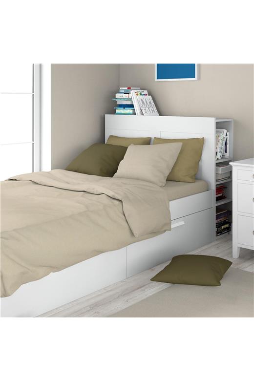 Σεντόνι 1 τεμ Solid 502 160X240 Beige 100% Cotton