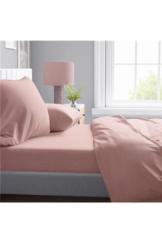Σεντόνι 1 τεμ Solid 503 240X270 Dusty Rose 100% Cotton