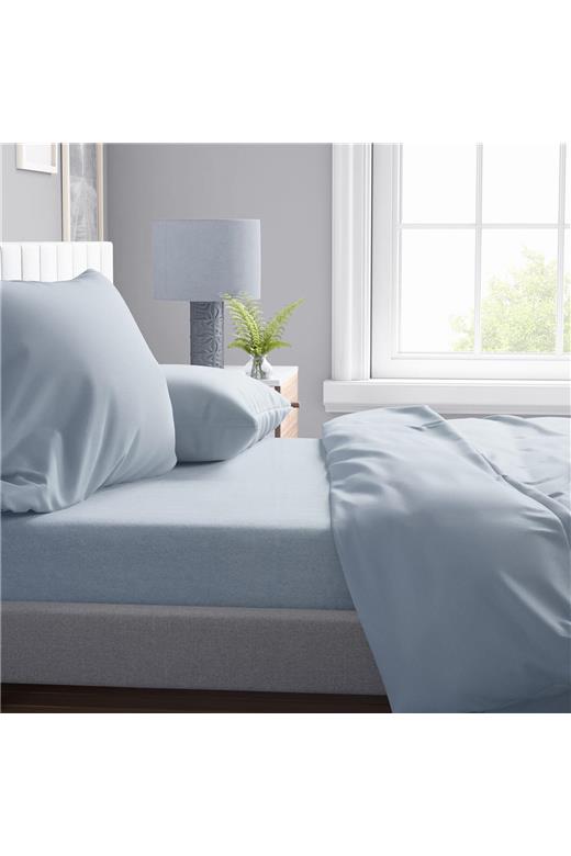 Σεντόνι 1 τεμ Solid 505 240X270 Light Blue-Grey 100% Cotton