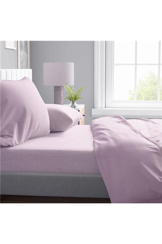 Σεντόνι 1 τεμ Solid 506 240X270 Light Purple 100% Cotton