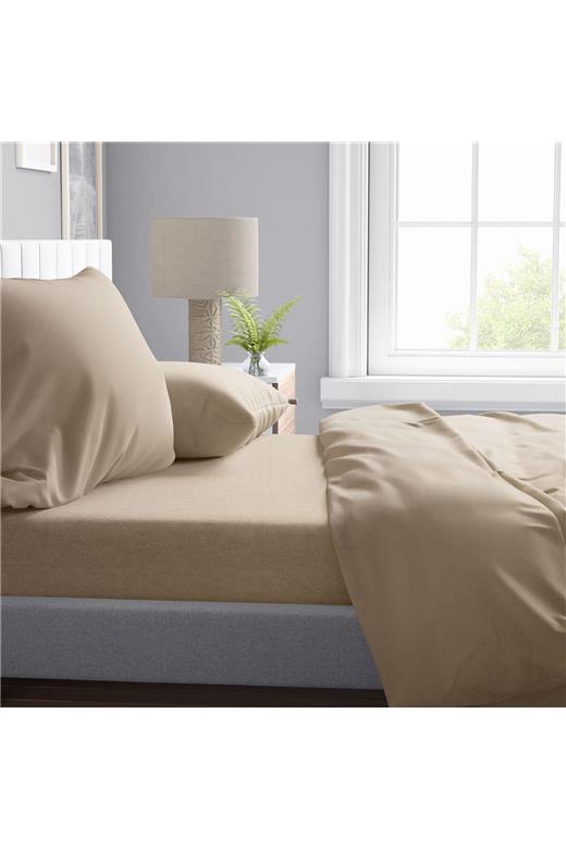 Παπλωματοθήκη Solid 502 220X240 Beige 100% Cotton