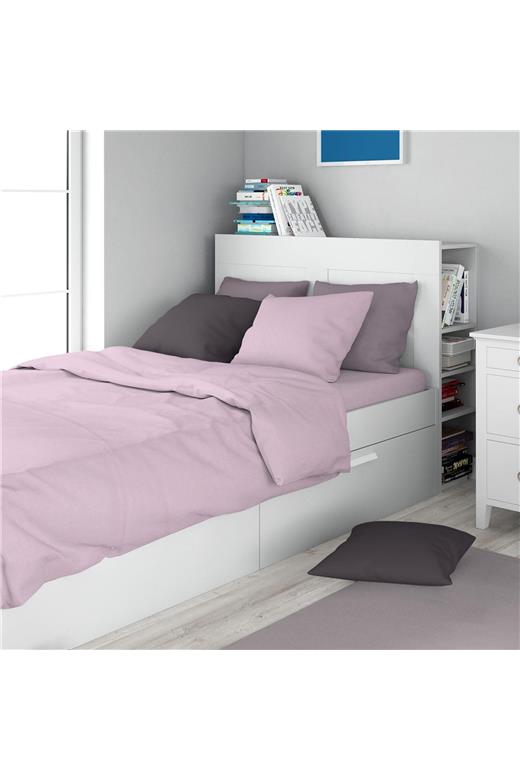 Σεντόνι Σετ 2 τεμ Solid 506 160X240 Light Purple 100% Cotton