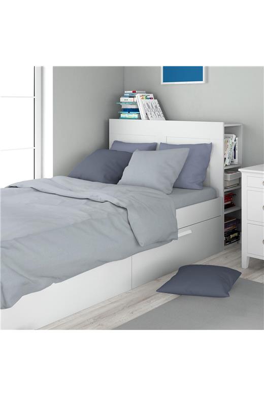 Σεντόνια Σετ 3 τεμ Solid 505 160X240 Light Blue-Grey 100% Cotton