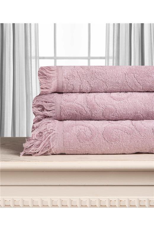 Βαμβακερή ζακάρ πετσέτα ALICIA 520gsm (80cm x 150cm) mauve