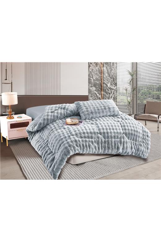 Κουβερτοπάπλωμα burble (240cm x 260cm) γκρί